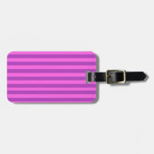 Purple Two Tone Stripes  Bagagelabel (Voorkant horizontaal)
