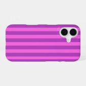 Purple Two Tone Stripes  iPhone 16 Hoesje (Achterkant horizontaal)