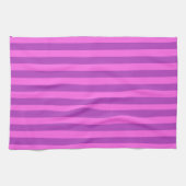 Purple Two Tone Stripes  Theedoek (Horizontaal)