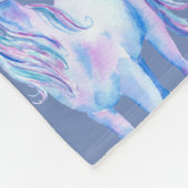 Purple Unicorn Dream Fleece Deken (Hoek)