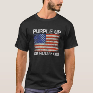 Purple Up For Military Kids - Month Of The Militar T-shirt