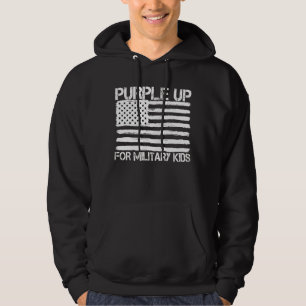 Purple Up For Military Kids Month Of The Military Hoodie