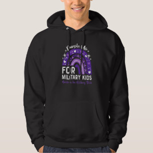 Purple Up For Military Kids Month Of The Military Hoodie