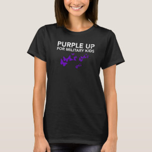 Purple Up For Military Kids Month Of The Military T-shirt