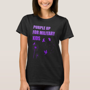 Purple Up For Military Kids Month Of The Military T-shirt