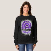 Purple Up For Military Kids Month Of The Military Trui (Voorkant volledig)