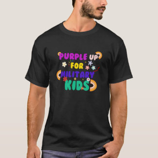 PURPLE UP FOR MILITARY KIDS T-SHIRT