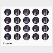 Purple Up Month Of Military Child Kids Awareness Ronde Sticker (Vel)