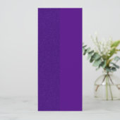 Purple Vertical Two-Tone Invitation – Customizable Kaart (Staand voorkant)