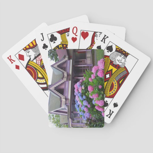 Purple Victorian Cottage - Martha's Vineyard Pokerkaarten (Achterkant)