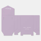 Purple Violet Lavender Lilac Modern Wedding Bedankdoosjes (Ongevouwen)