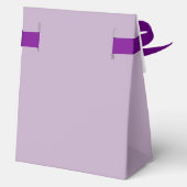 Purple Violet Lavender Lilac Modern Wedding Bedankdoosjes (Achterkant)