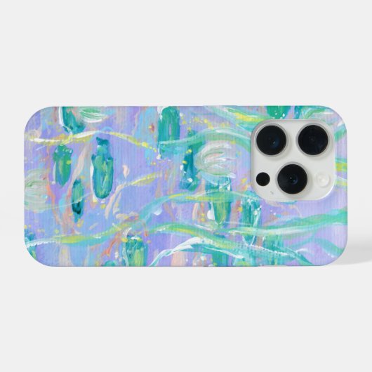 Purple Water Lilies Phone Case iPhone Hoesje (Achterkant horizontaal)