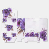 Purple Watercolor Chrysanthemum Birthday Bedankdoosjes (Ongevouwen)