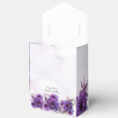 Purple Watercolor Chrysanthemum Birthday Bedankdoosjes (Open)