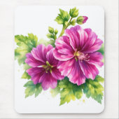 Purple Watercolor Flower Illustration  Muismat (Voorkant)