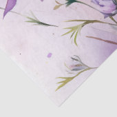 Purple Watercolor Wildflowers Tissuepapier (Detail)
