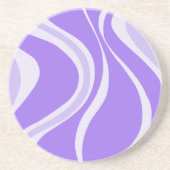 Purple Waves Coaster Zandsteen Onderzetter (Voorkant)
