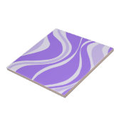 Purple Waves Tile Tegeltje (Zijkant)