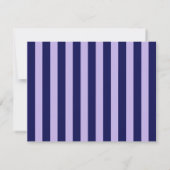 Purple Wavy Frame Note Card with Striped Back Kaart (Achterkant)