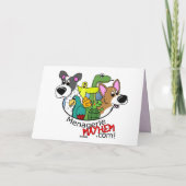 Purple Westie Valentine's Day Card Feestdagen Kaart (Achterkant)