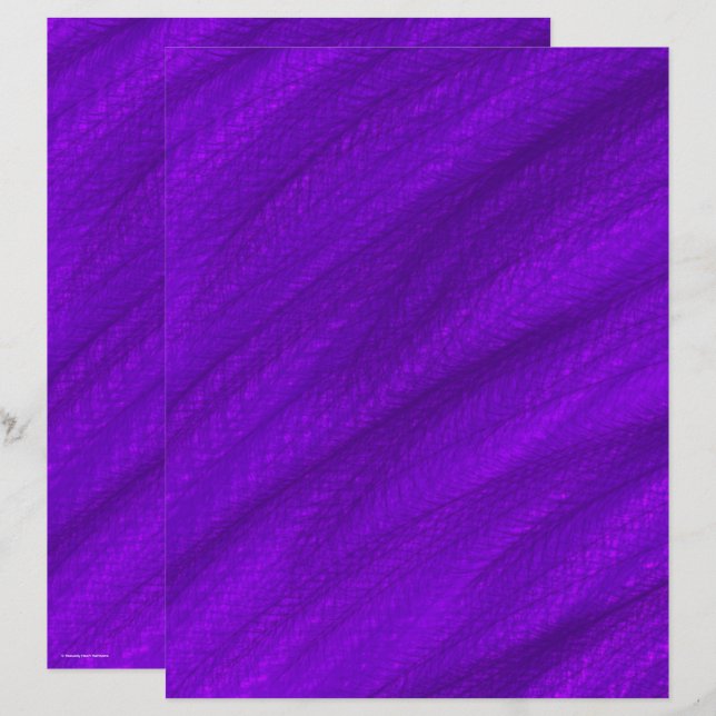 Purple Wheat Field Scrapbook Paper 2-Sided Page (Voorkant / Achterkant)