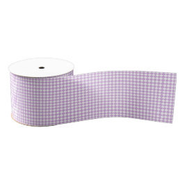 Purple White Checker Diamond Pattern Grosgrain Lint