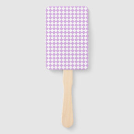 Purple White Checker Diamond Pattern Handwaaier