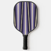 Purple White Chevron Pattern Pickleball Paddle (Achterkant)