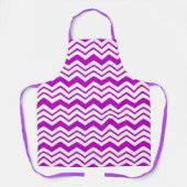 Purple White Chevron Zigzag Pattern Design  Schort (Voorkant)