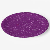 Purple White Math Equations Graphics Graduation Papieren Bordje (Gekanteld)