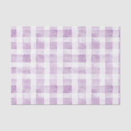 Purple White Plaid Stripes Tissuepapier