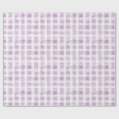 Purple White Stripes Baby Shower Cadeaupapier (Vlak)