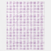 Purple White Stripes Fleece Deken (Voorkant)