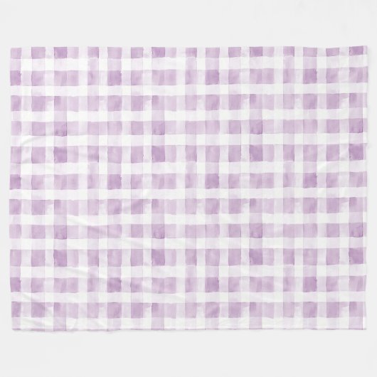 Purple White Stripes Fleece Deken (Voorkant (Horizontaal))