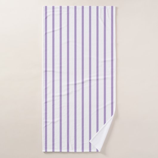 Purple White Stripes Seamless Pattern Badhanddoek (Badhanddoek)