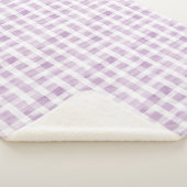 Purple White Stripes Sherpa Deken (3/4)