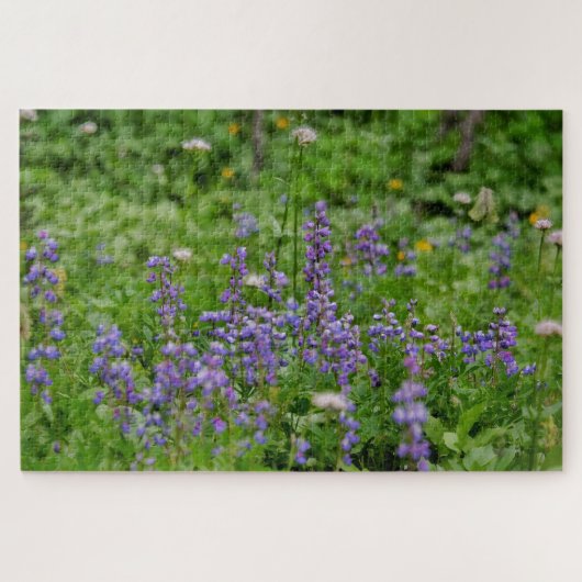 Purple Wild Flowers Legpuzzel (Horizontaal)