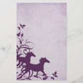 Purple Wild Horses Briefpapier (Voorkant)