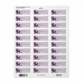 Purple Wild Horses Etiket (Full Sheet)