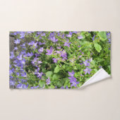 Purple Wildflower Botanical Bath Towel Handdoek (Handdoek)