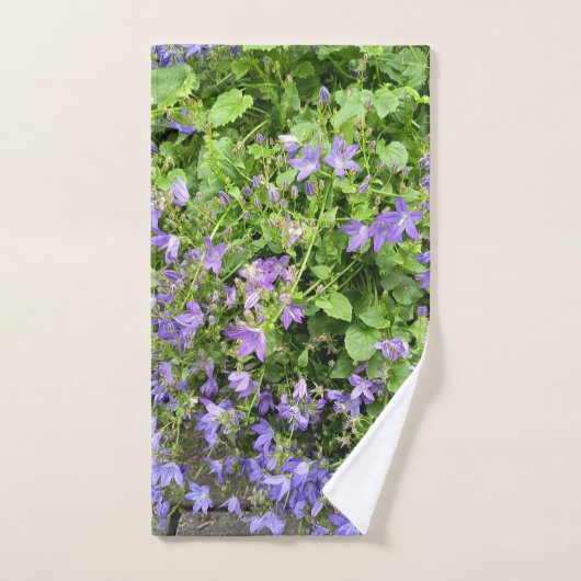 Purple Wildflower Botanical Bath Towel Handdoek (Handdoek)