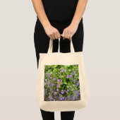 Purple Wildflower Botanical Tote Bag (Voorkant (product))
