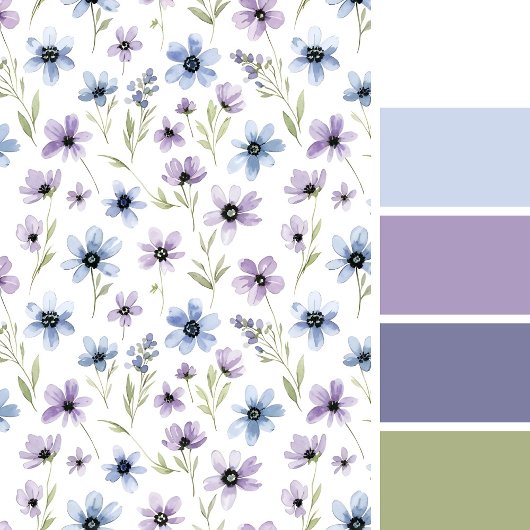 Purple Wildflower Meadow Fleece Deken