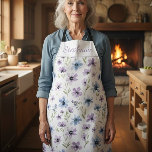 Purple Wildflower Meadow Schort