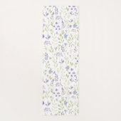 Purple Wildflower Watercolor Yoga Mat (Achterkant)