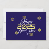 Purple wish card New Year with snowflakes Feestdagenkaart (Voorkant)