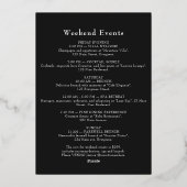 Purple Witchy Getting Hitched Bachelorette Weekend Folie Uitnodiging (Achterkant)