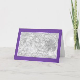 Purple with White Border (photo frame) Kaart