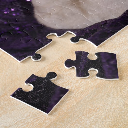 Purple XMAS Cats Legpuzzel (Zijkant)
